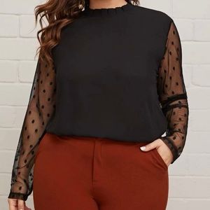 Long Sleeve Plus Size Top